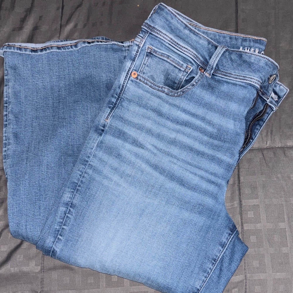 American Eagle Outfitters Women's Blue Boot Cut Jeans